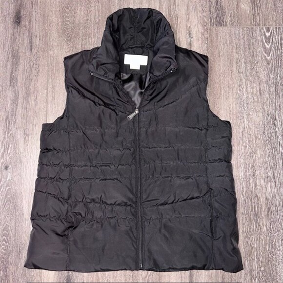Michael Kors Jackets & Blazers - Michael Kors Black Puffer Women's Vest Size M Medium Full Zip